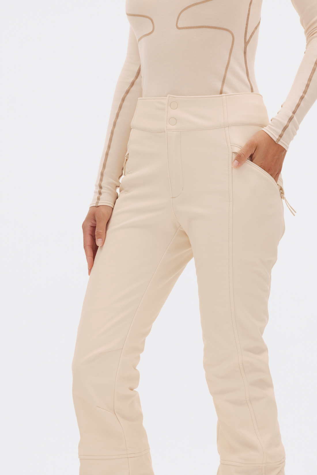 Pre-Loved Emma Soft Shell Pant Oat Milk