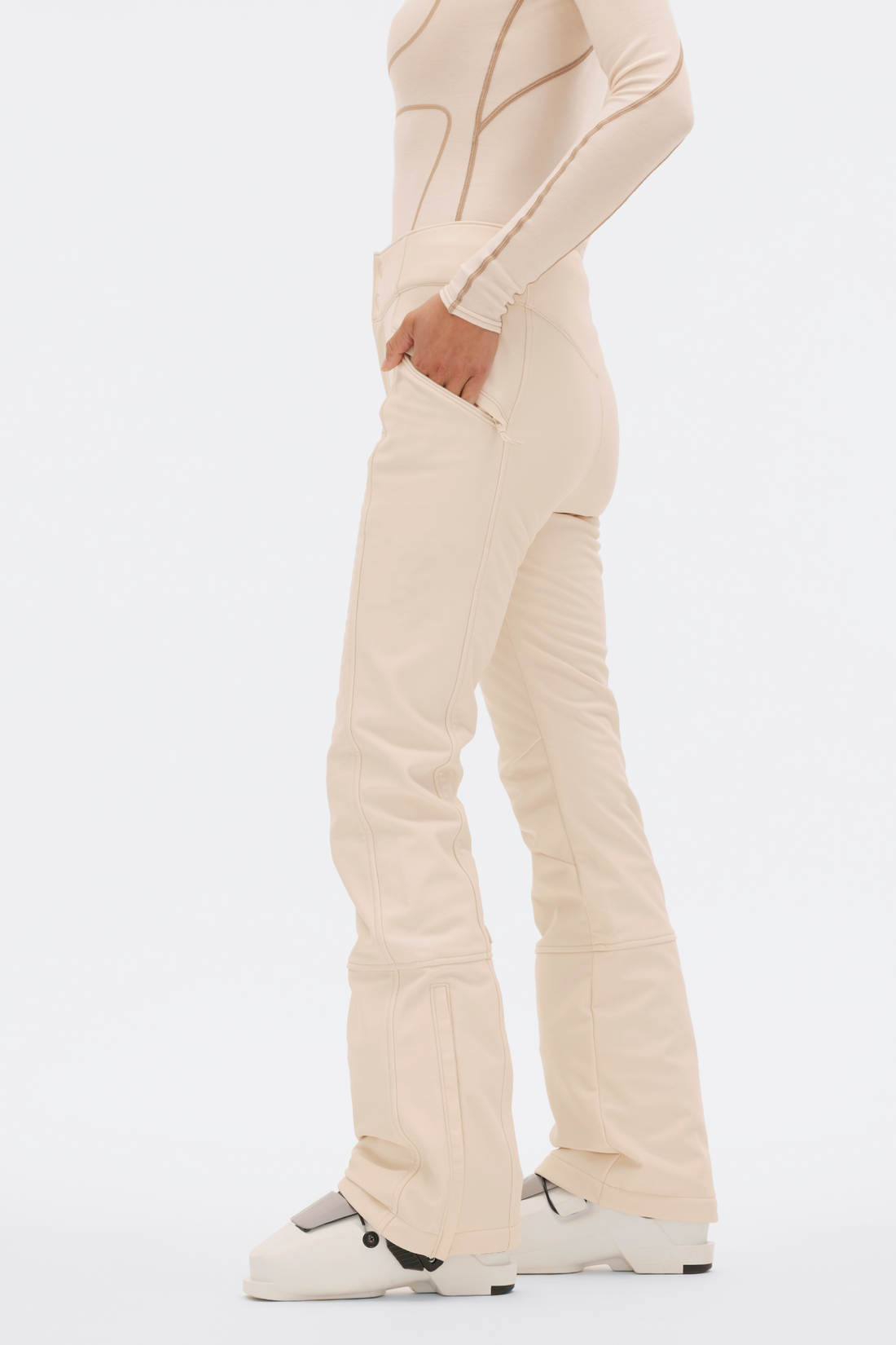 Pre-Loved Emma Soft Shell Pant Oat Milk