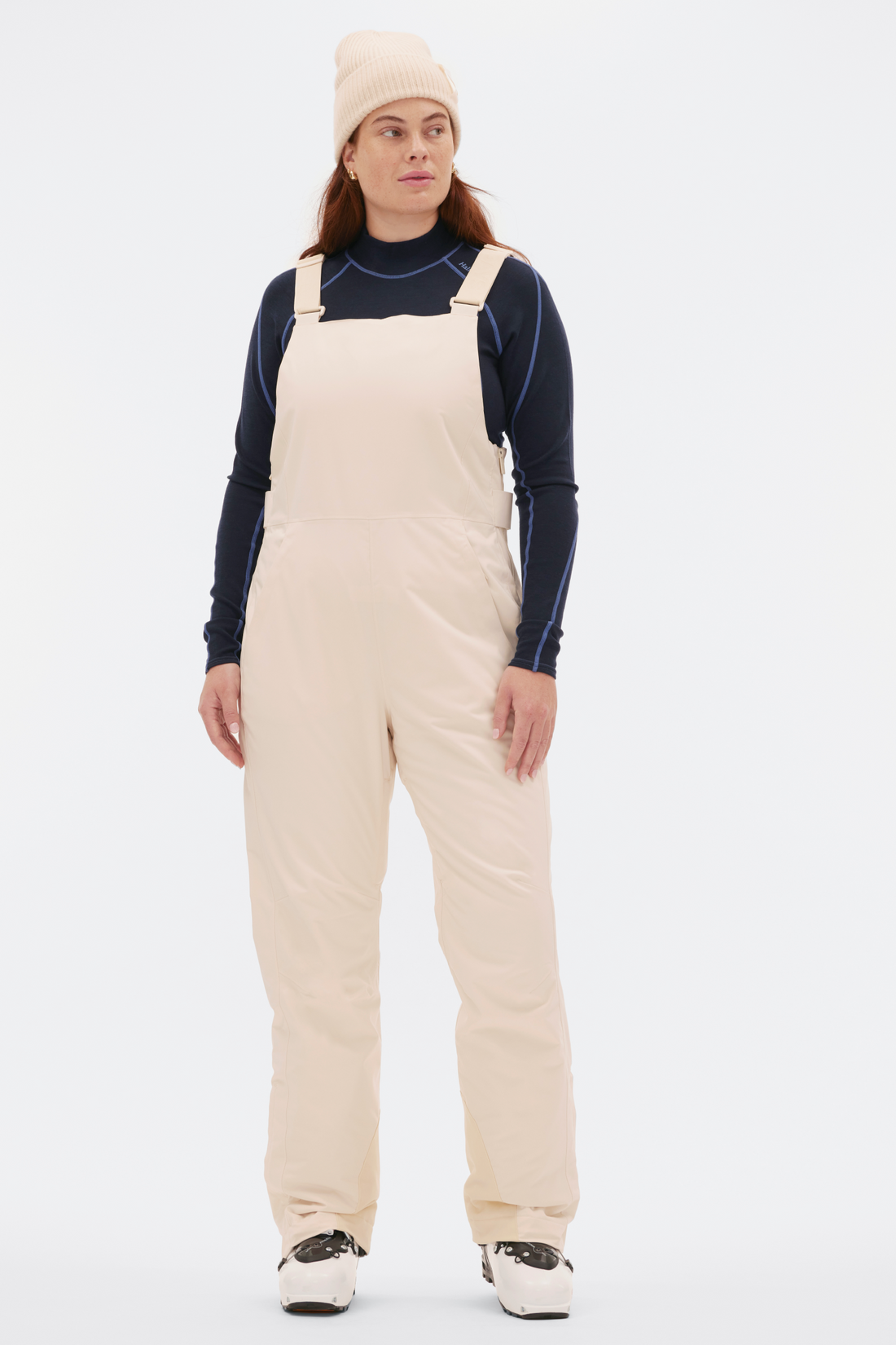 Pre-Loved Carson Bib Pant Oat Milk