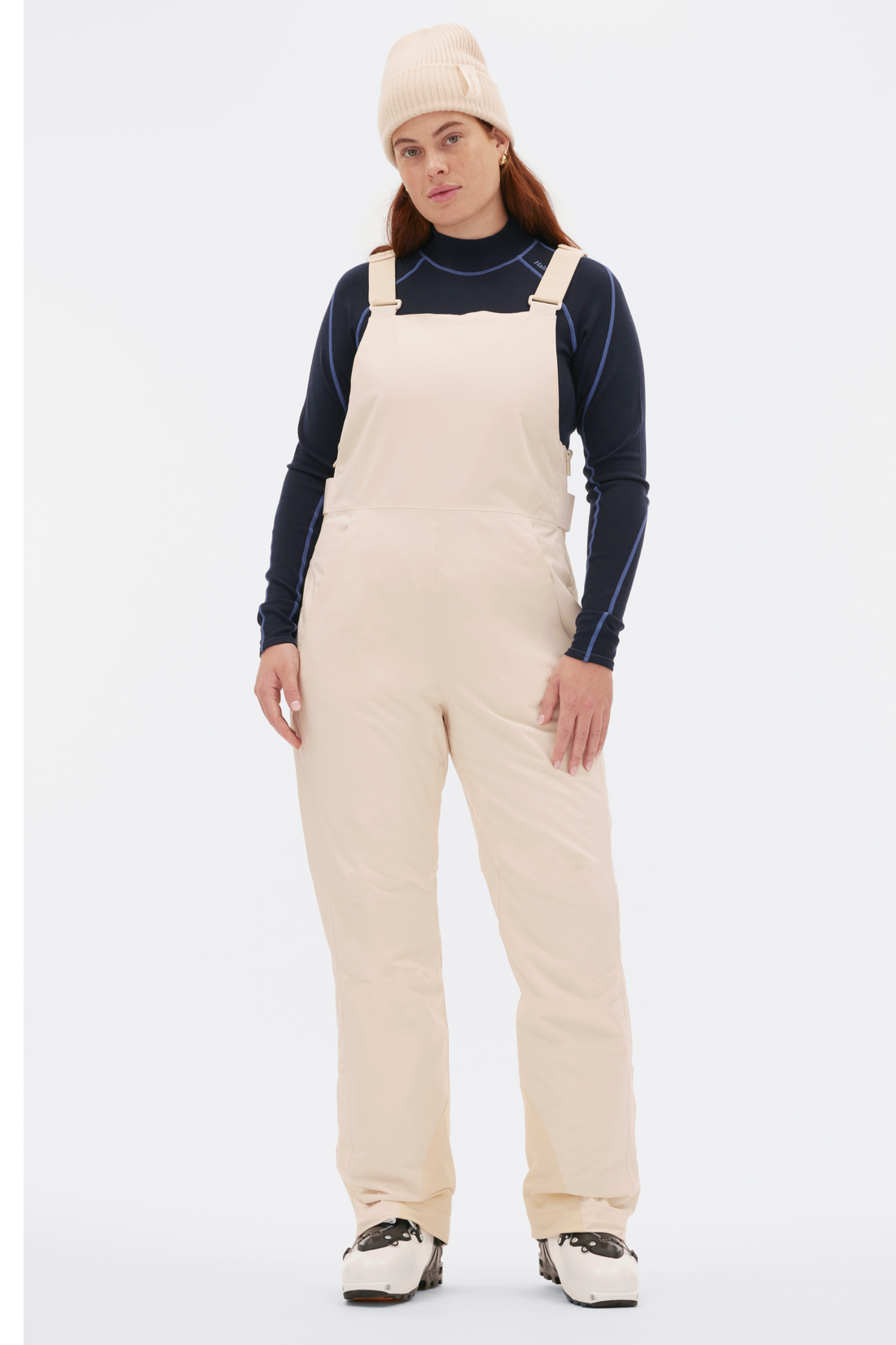 Pre-Loved Carson Bib Pant Oat Milk