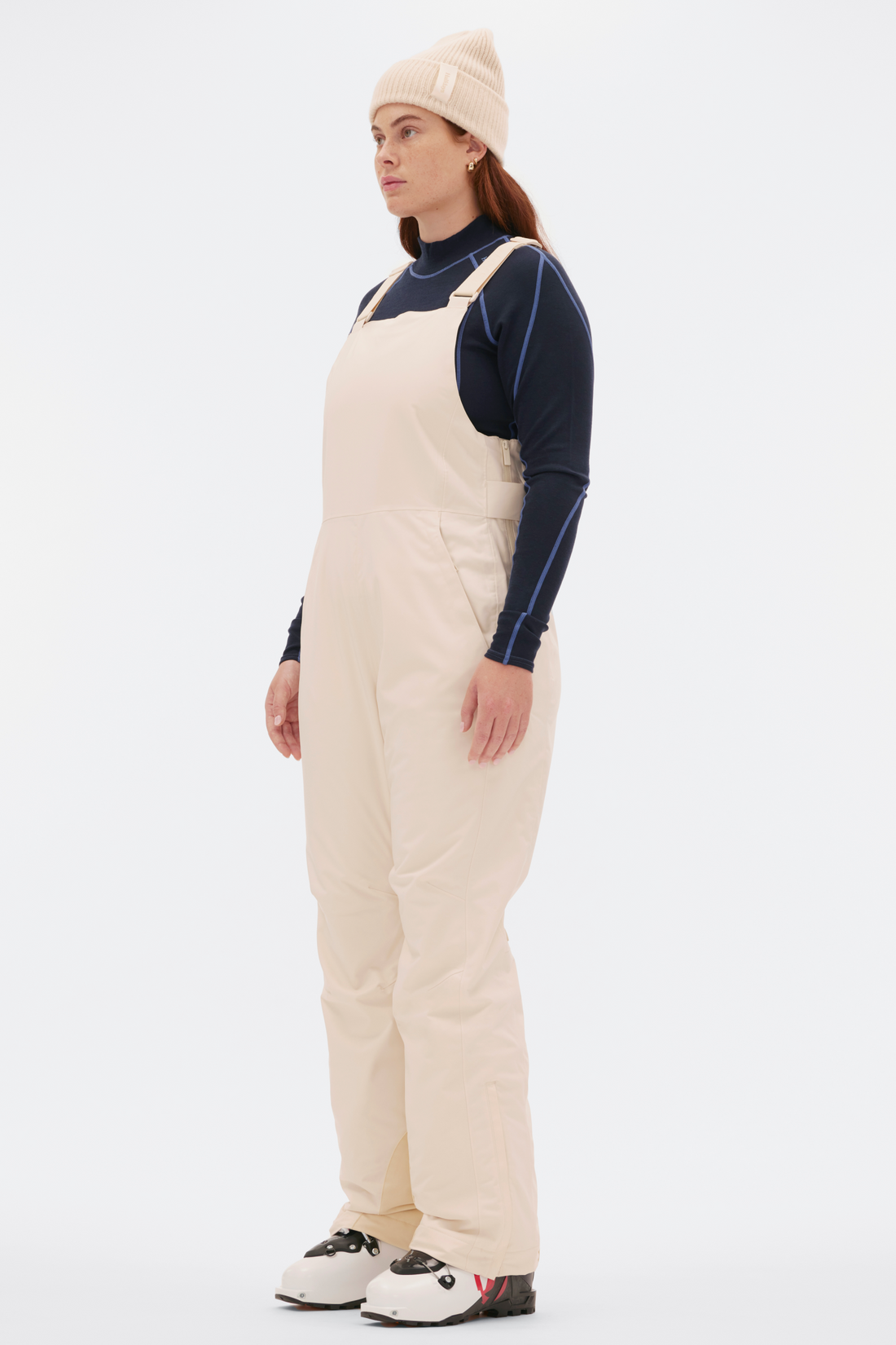 Pre-Loved Carson Bib Pant Oat Milk