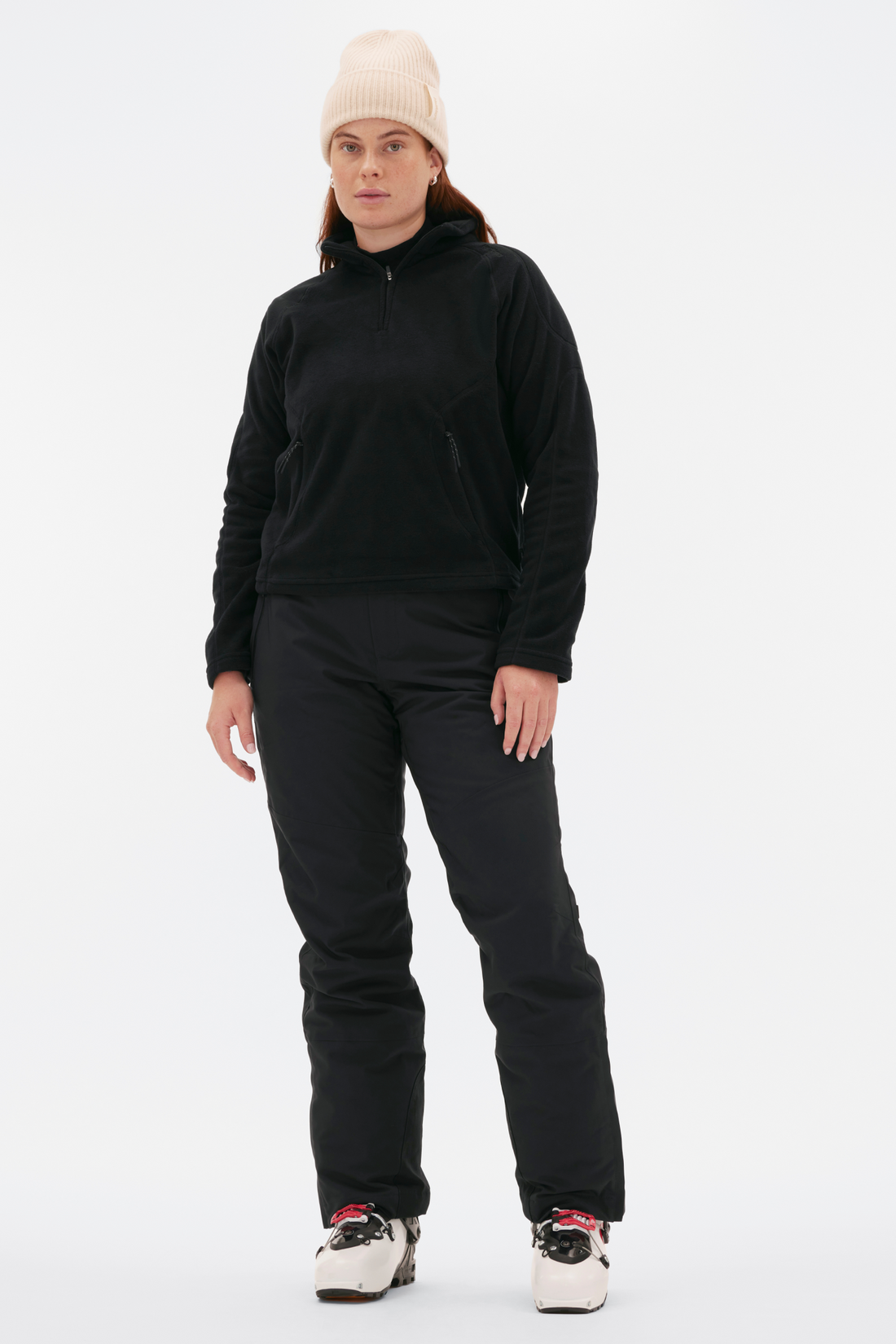 Bonnie Fleece Midlayer in Black