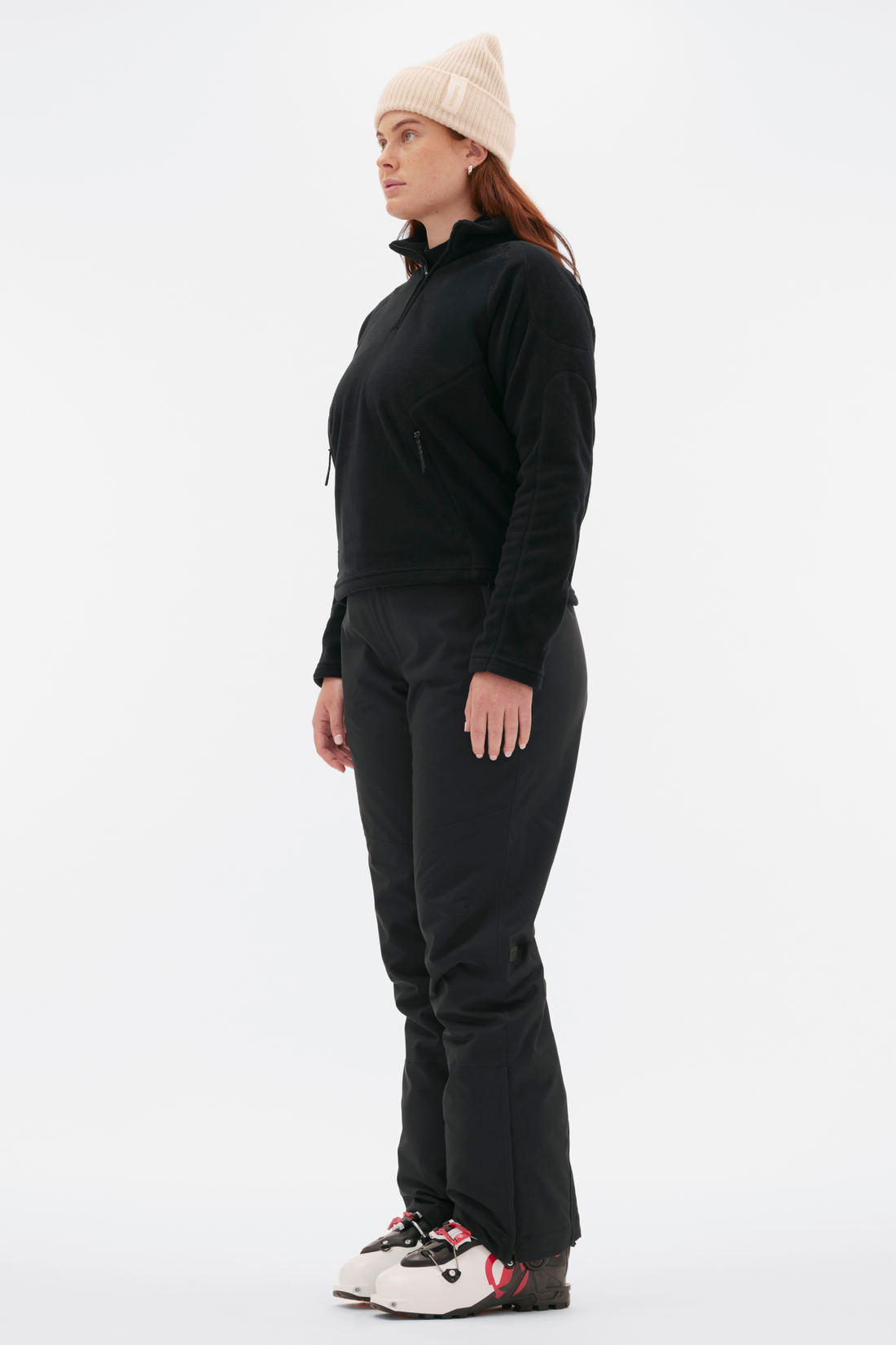 Bonnie Fleece Midlayer in Black