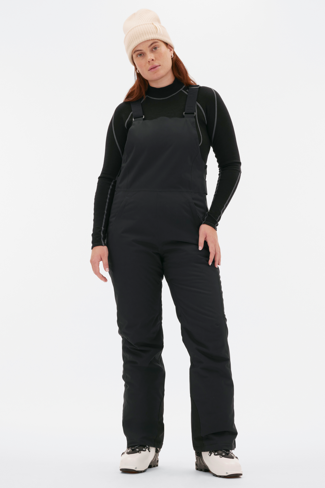 Carson Bib Pant in Black