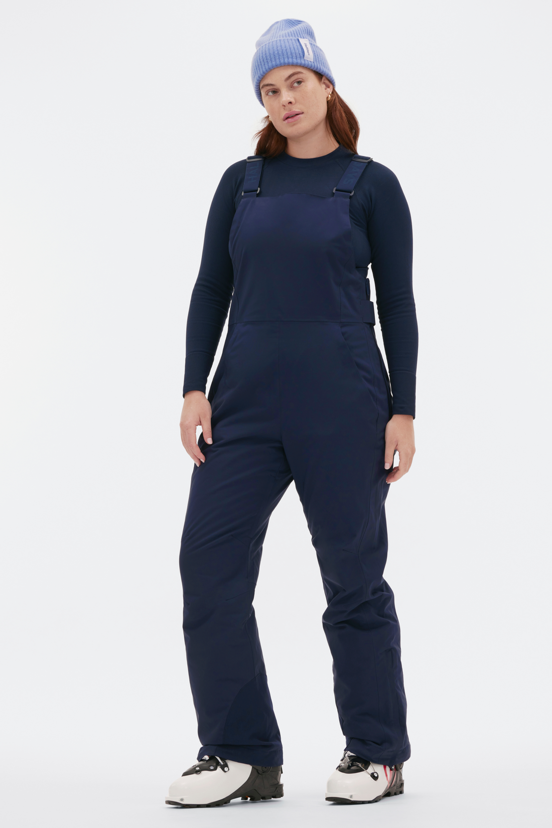 Carson Bib Pant in Navy