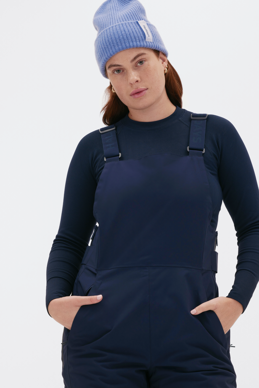 Carson Bib Pant in Navy