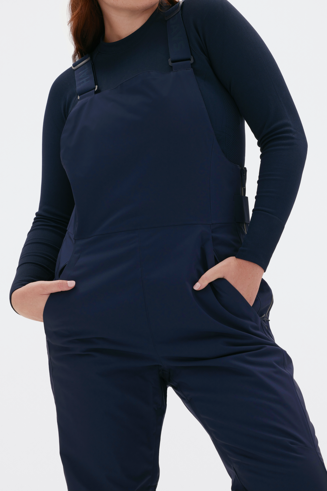 Carson Bib Pant in Navy