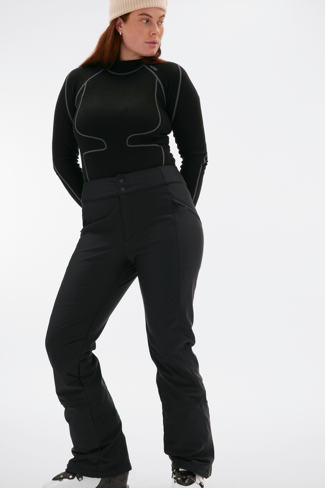 Emma Soft Shell Pant in Black