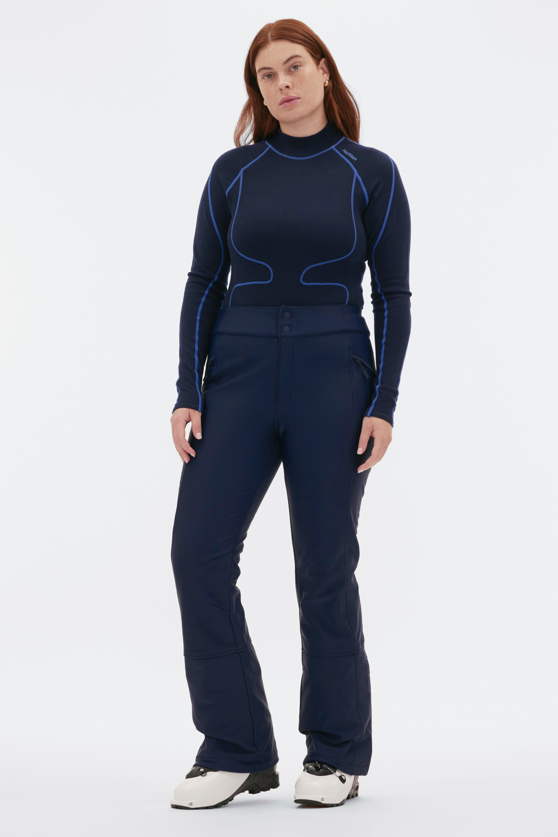 Emma Soft Shell Pant in Navy