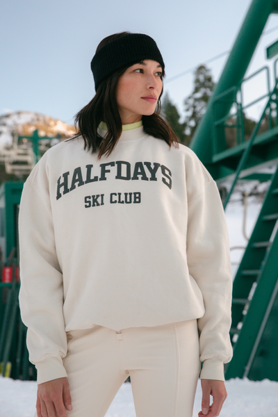 Halfdays Ski Club Sweatshirt  Club sweatshirts, Ski club, Street