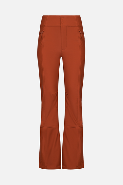 EUC Loft Plus Orange Flat Front 4-Pocket Pants Raw Hem Womens Plus