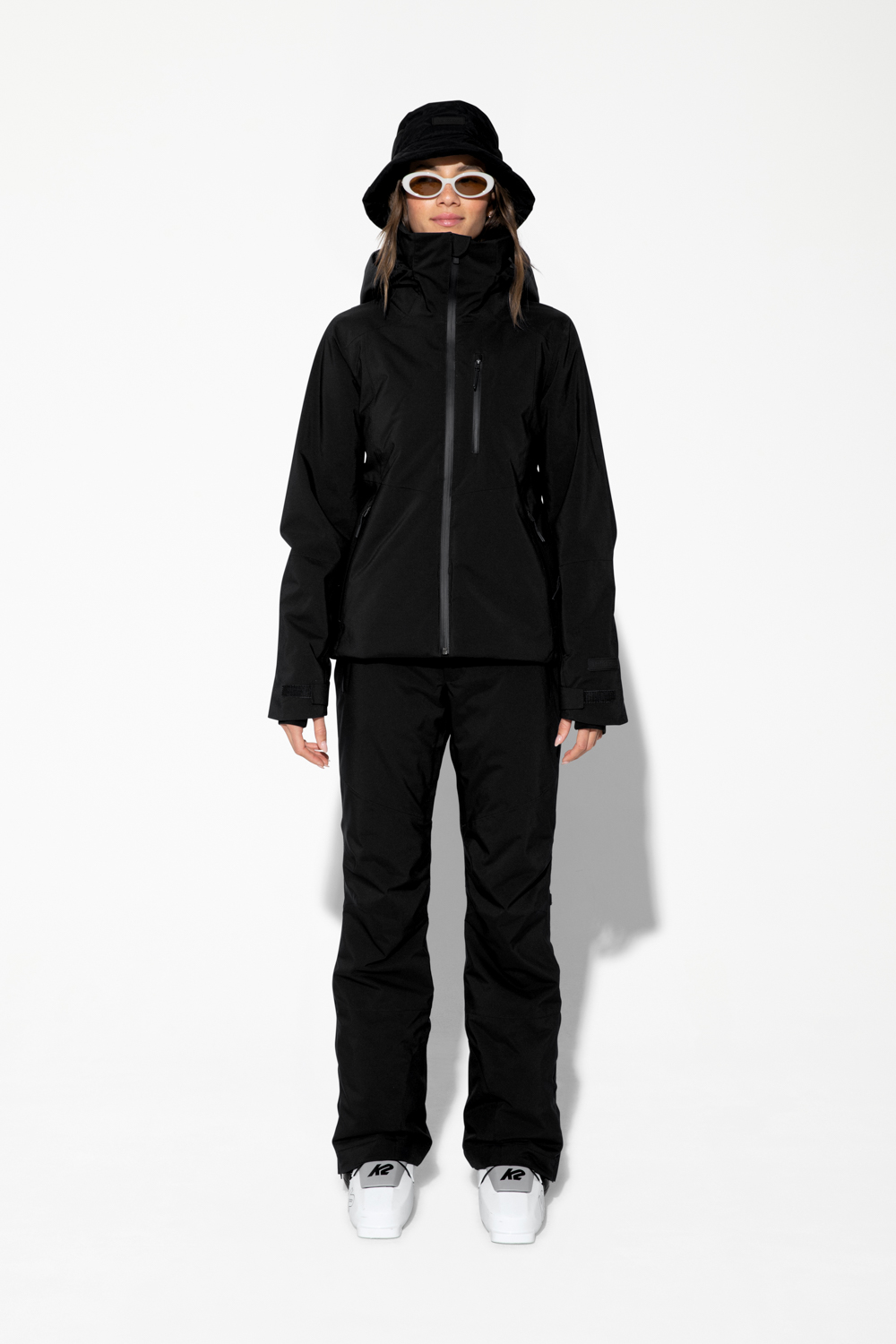 HIGH CURL LONG VEST W - black XL - Women's fleece gilet – JACK