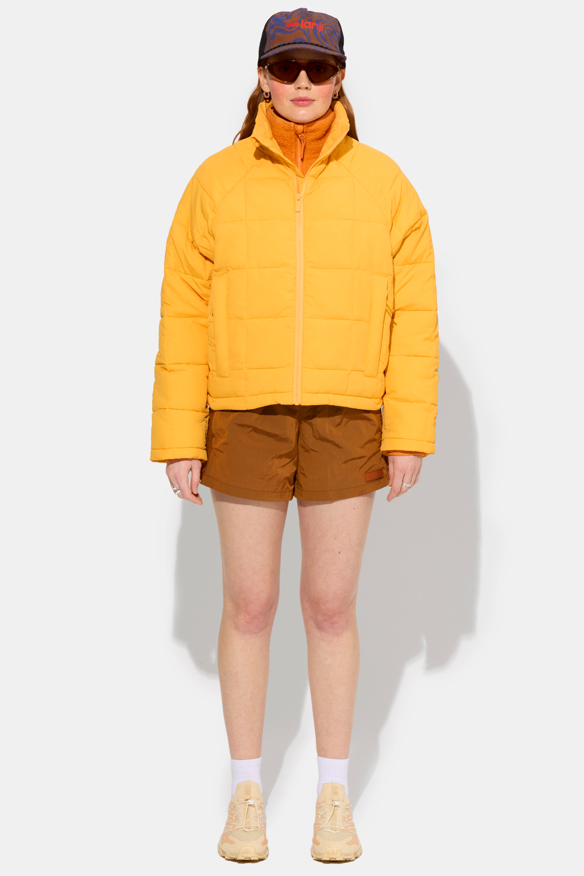 Light Yellow Long Sleeve Fluffy Puffer Jacket – Aquarius Brand
