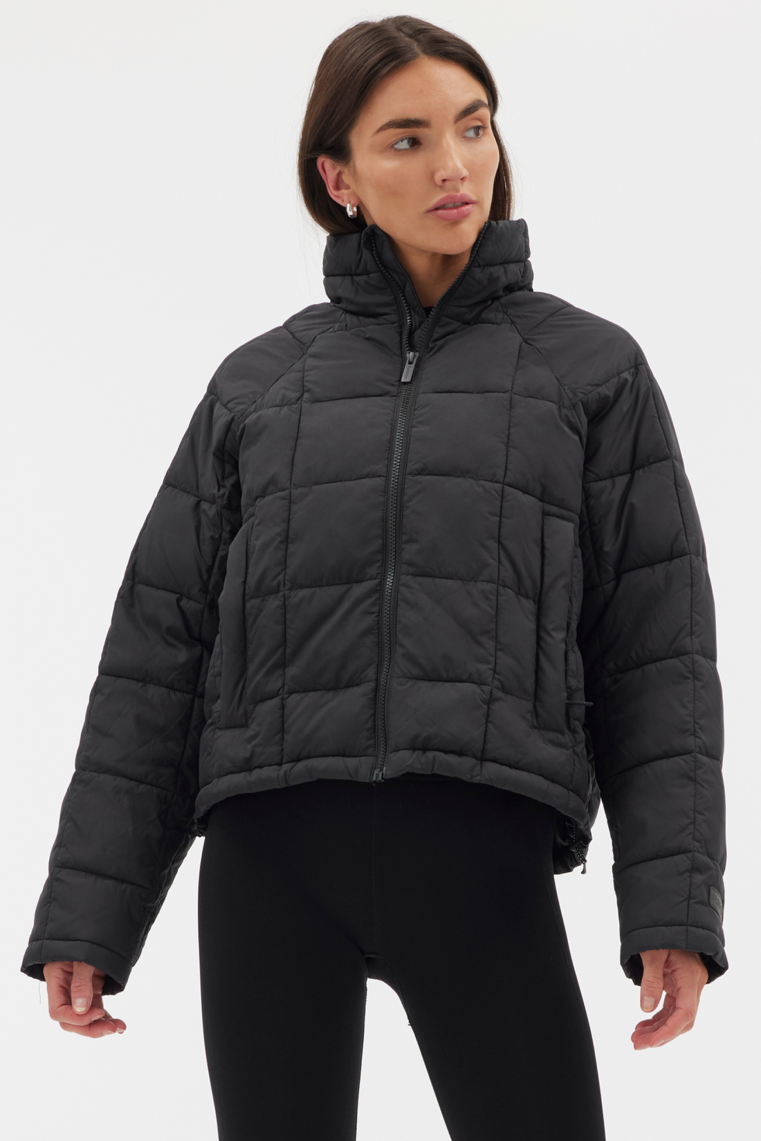 Halfdays Nellie Packable Puffer Jacket Black Xs